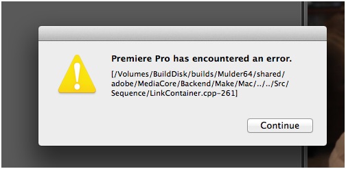 Premiere pro has encountered an error как исправить